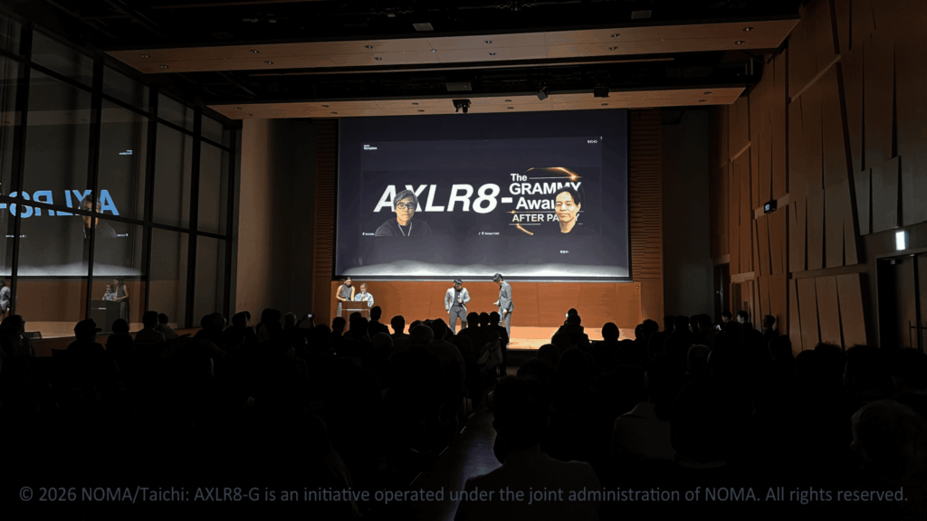 グラミー賞公認イベントを含む国際プロジェクト「AXLR8-G」に制作支援パートナーとして参画しました